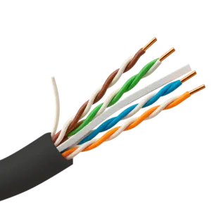 SAFIRE - Bobina de cable de red Categoría 6 (CAT6)   - Diseño U/UTP de 4 pares trenzados 24 AWG   -... (UTP6-100-BC-OUTDOOR)