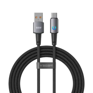 VEGER - Veger - Cable USB 2.0 para cualquier dispositivo - USB-A a USB-C - Conector de aleación de... (VG-AC1-ZSD)