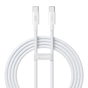 VEGER - Veger - Cable USB 2.0 para cualquier dispositivo - USB-C a USB-C - Cubierta de metal, Nylon... (VG-CC06-FPG)