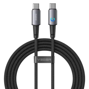 VEGER - Veger - Cable USB 2.0 para cualquier dispositivo - USB-C a USB-C - Conector de aleación de... (VG-CC2-ZSD)