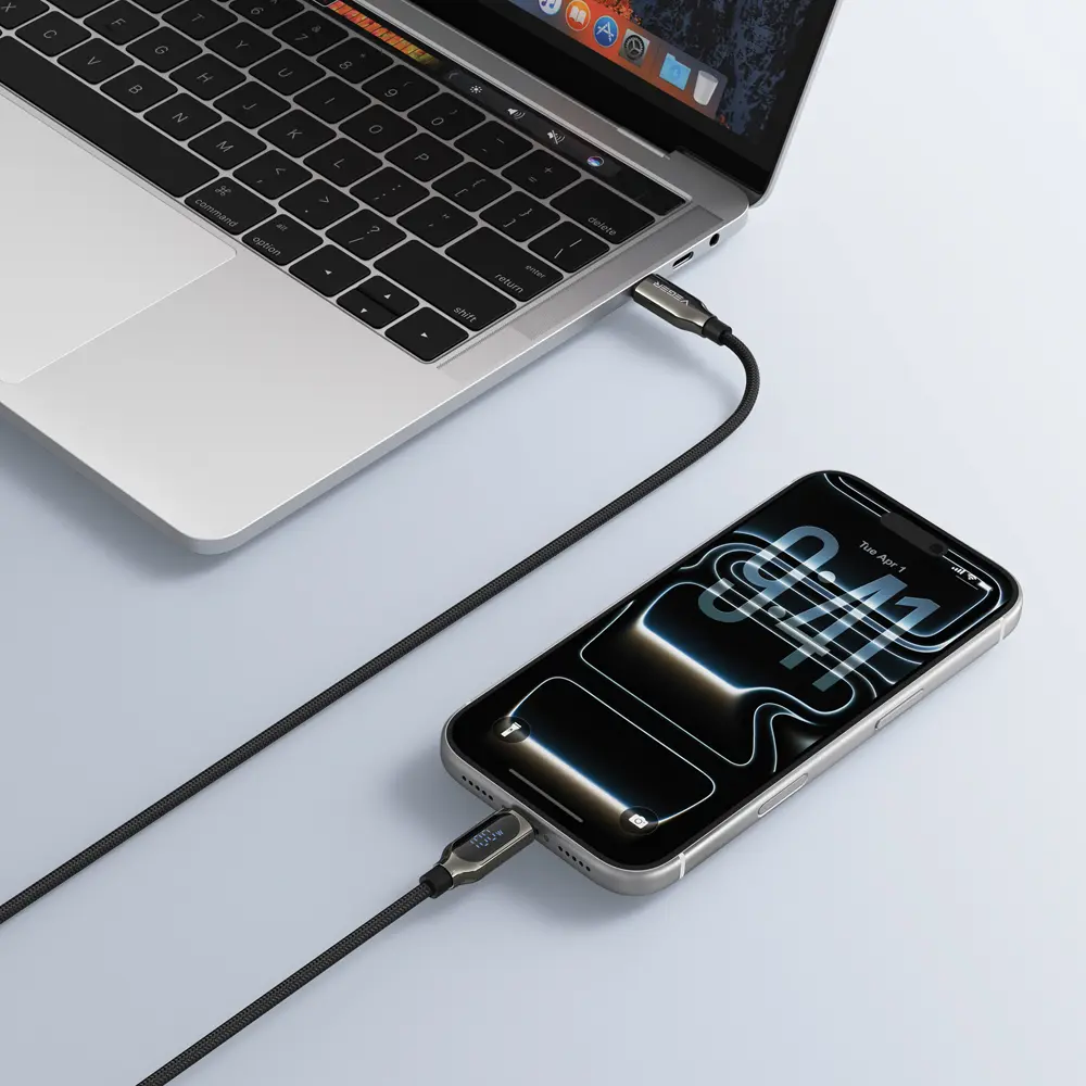 VEGER - Veger - Cable USB 2.0 para cualquier dispositivo - USB-C a USB-C - Conector de aleación de... (VG-CC1-XHJ) - Imagen 2