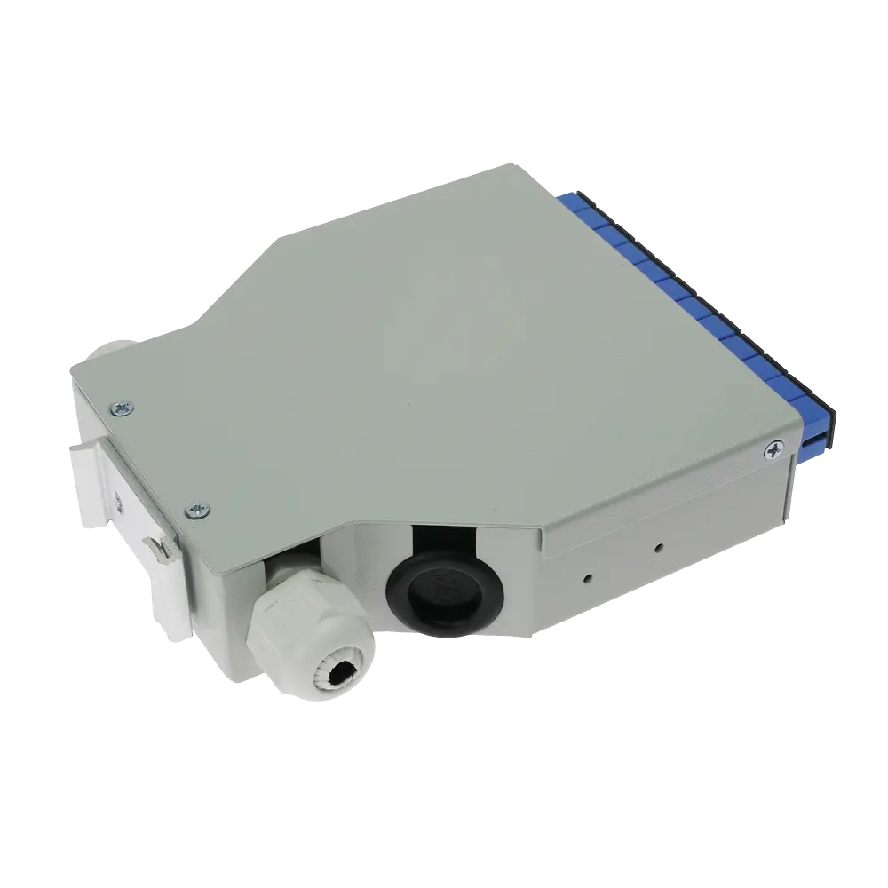 MARCA BLANCA - Caja de distribución de fibra para carril DIN - Incluye 12 adaptadores SC simplex... (FIBERBOX-DIN-12-SC-UPC) - Imagen 3