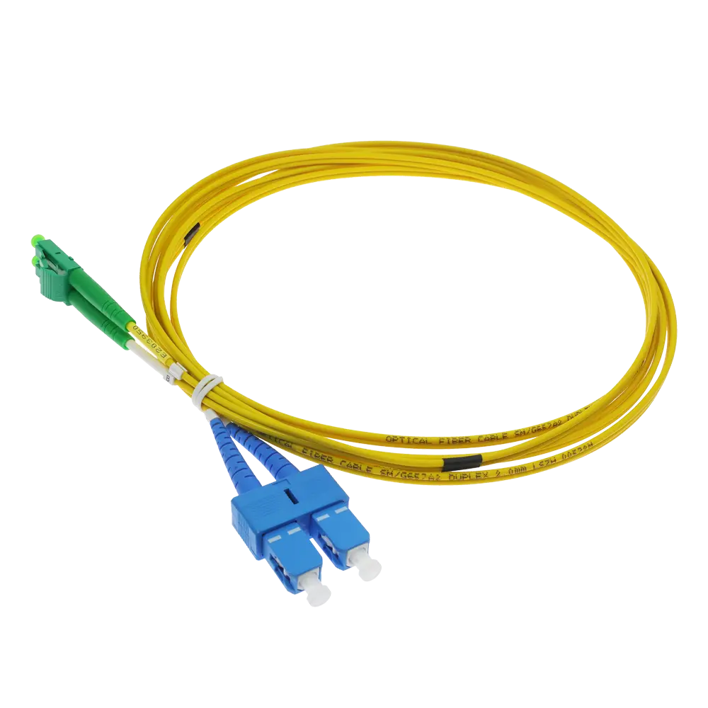 SAFIRE - Cable de conexión de fibra óptica dúplex - Fibra monomodo G657A2 de alto rendimiento -... (SF-LC-APC-SC-UPC-SM-DX-3M) - Imagen 3